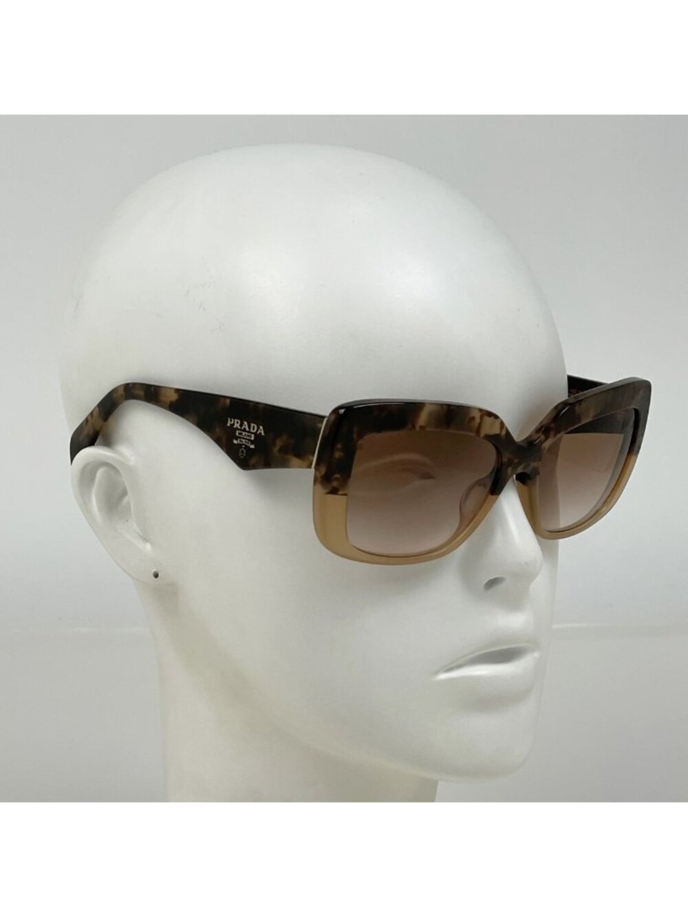 Prada Logo Sunglasses Eyewear Acetate Brown - Picture 6 of 6